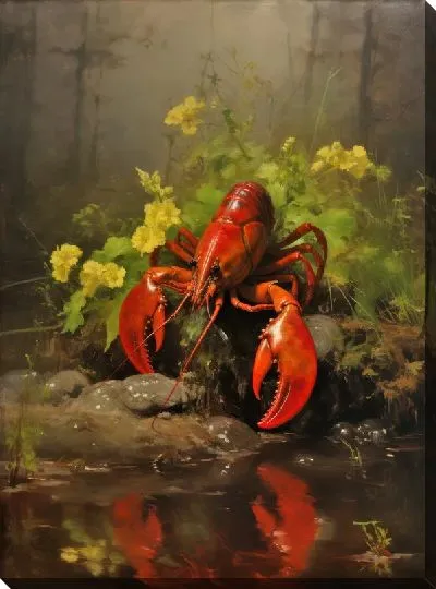 Картина маслом Рак №16