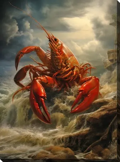 Картина маслом Рак №20