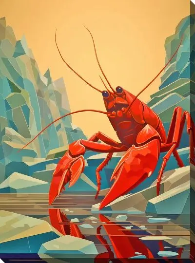 Картина маслом Рак №21