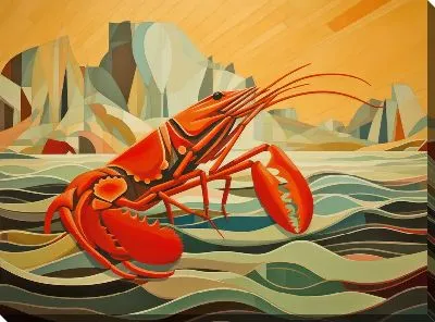 Картина маслом Рак №22