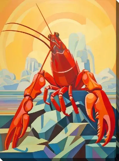 Картина маслом Рак №24