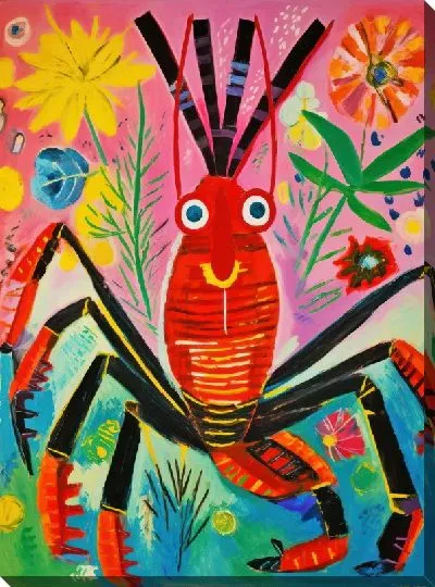 Картина маслом Рак №26