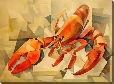 Картина маслом Рак №27