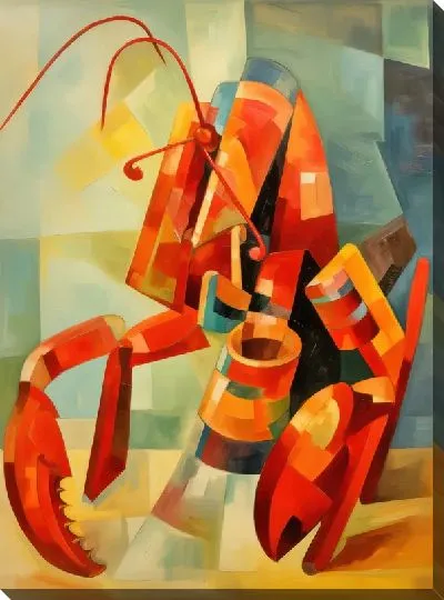 Картина маслом Рак №28