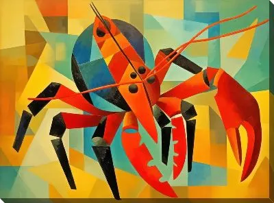Картина маслом Рак №30