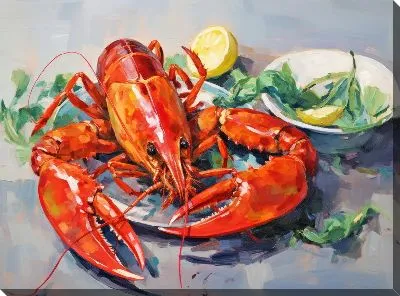 Картина маслом Рак №31