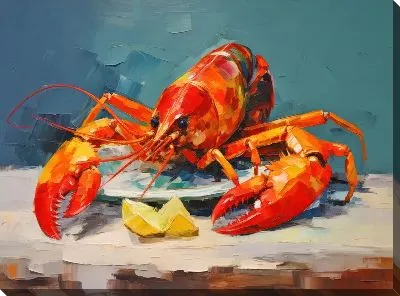 Картина маслом Рак №32