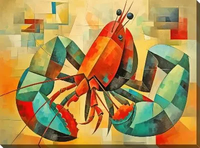 Картина маслом Рак №33