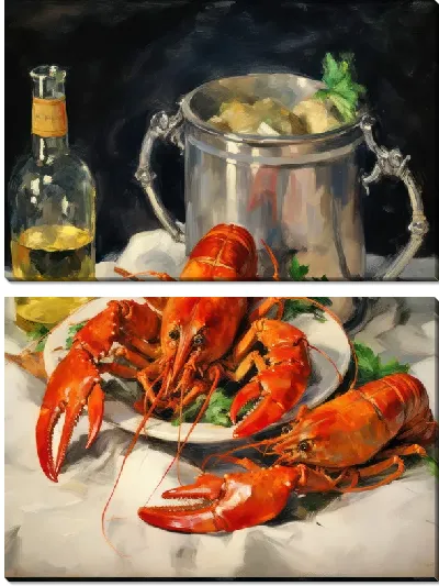 Модульная картина Рак №34