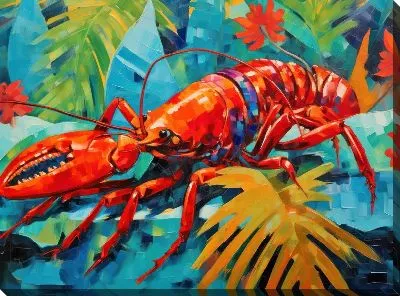 Картина маслом Рак №35