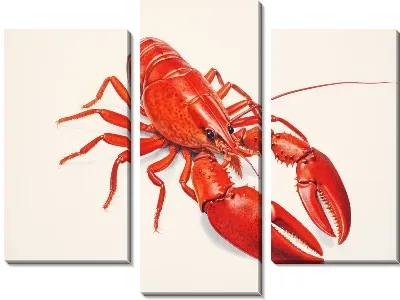 Модульная картина Красный рак