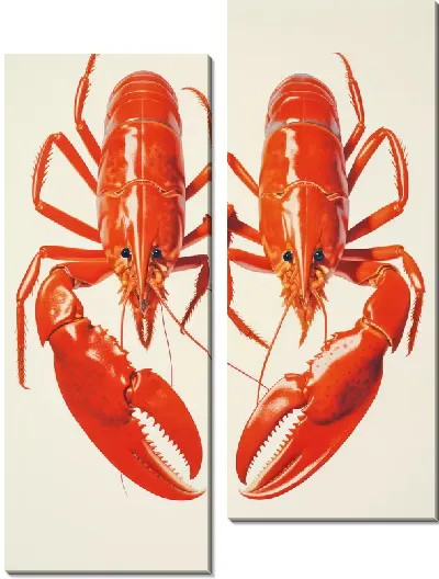 Модульная картина Красные раки