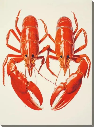 Картина маслом Красные раки