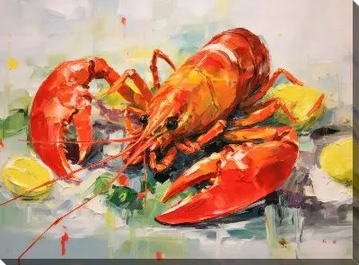 Картина маслом Рак №41