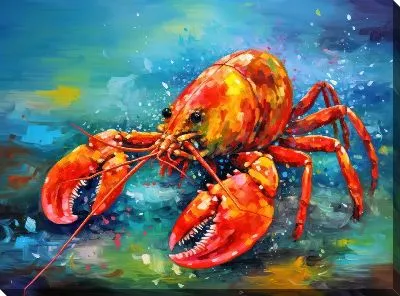 Картина маслом Рак №42