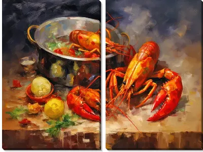 Модульная картина Рак №43