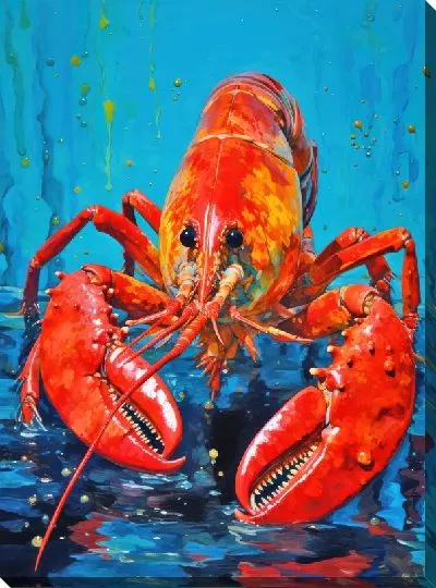 Картина маслом Рак №45
