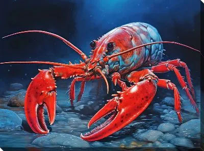 Картина маслом Рак №47