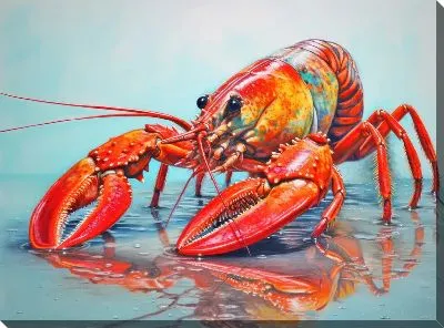 Картина маслом Рак №48