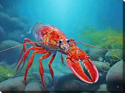Картина маслом Рак №49
