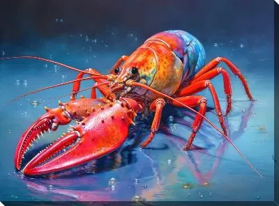 Картина маслом Рак №50