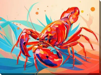 Картина маслом Рак №51