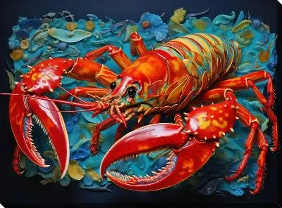 Картина маслом Рак №55