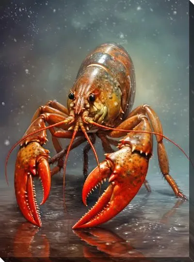 Картина маслом Рак №56