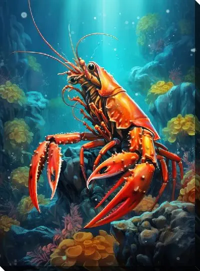 Картина маслом Рак №57