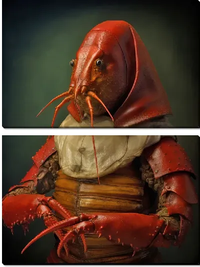 Модульная картина Рак-монахиня