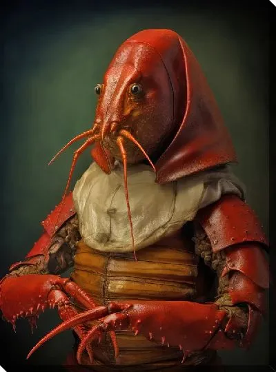 Картина маслом Рак-монахиня