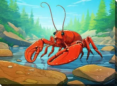 Картина маслом Рак №59