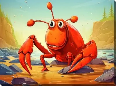 Картина маслом Рак №63