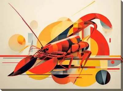 Картина маслом Рак №64