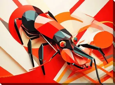 Картина маслом Рак №65