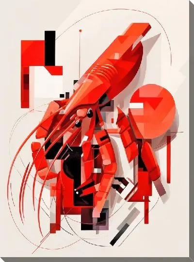 Картина маслом Рак №66