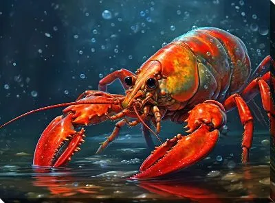 Картина маслом Рак №67