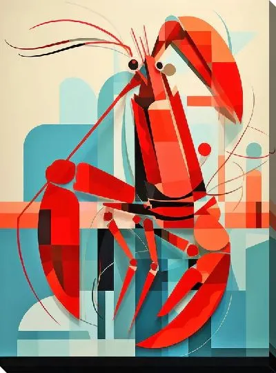 Картина маслом Рак №70