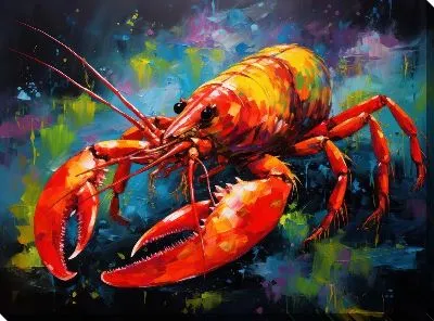 Картина маслом Рак №71