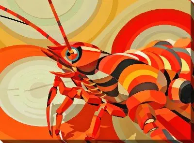 Картина маслом Рак №72