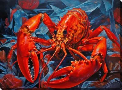 Картина маслом Рак №73