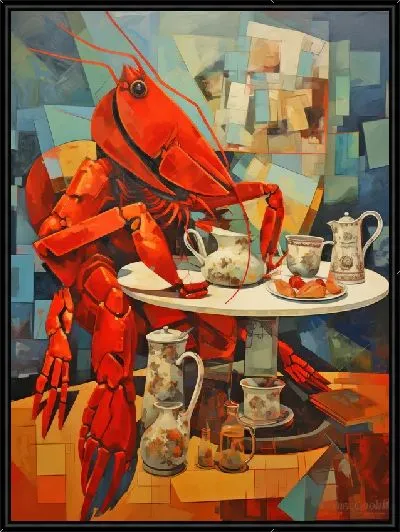 Картина Рак в стиле арт №10