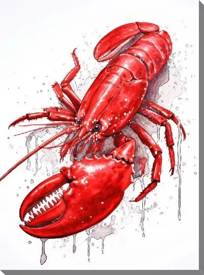 Картина маслом Рак №75