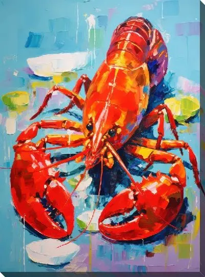 Картина маслом Рак №76
