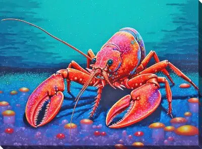Картина маслом Рак №80
