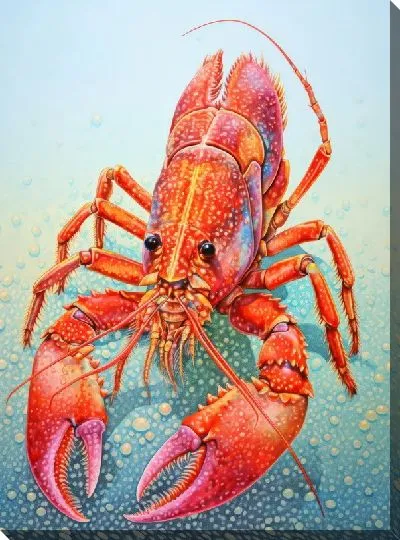 Картина маслом Рак №81