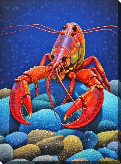 Картина маслом Рак №84