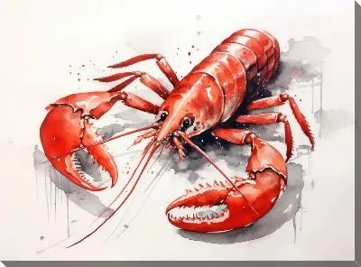 Картина маслом Рак №86