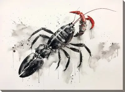 Картина маслом Рак №87