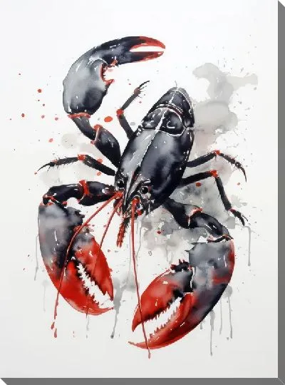 Картина маслом Рак №88